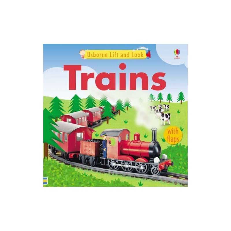 Trains (Lift and Look) by Brooks, Felicity Hardback Book