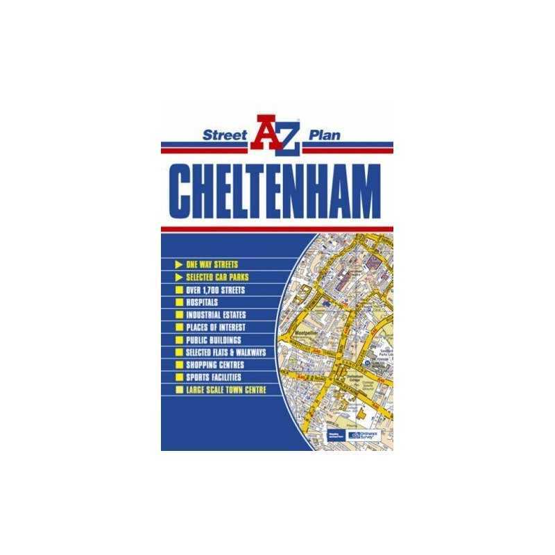 Cheltenham Street Plan Sheet map, folded Book