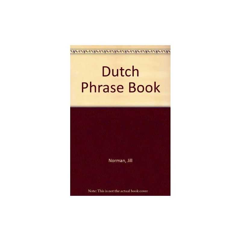 Dutch Phrase Book by Norman, Jill Paperback Book