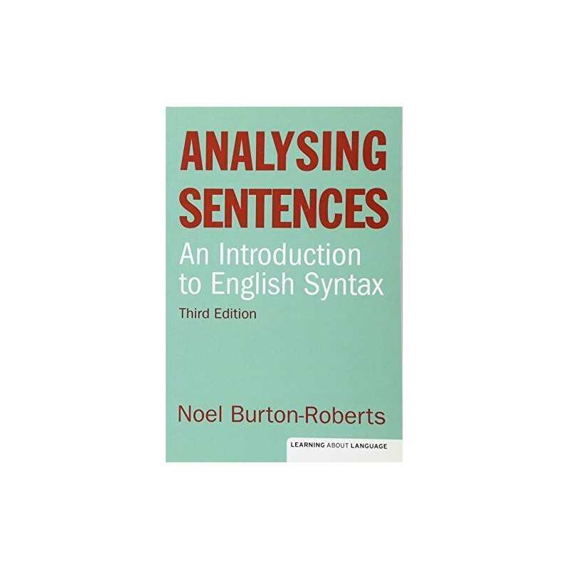 Analysing Sentences (Learning About Languag... by Burton-Roberts, Prof Paperback