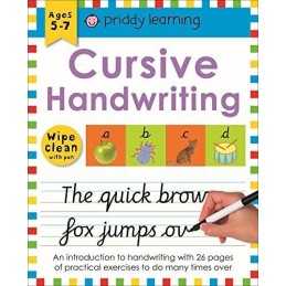 Cursive Handwriting (UK EDITION) (Wipe Clean Workbooks) by Priddy Books Book The