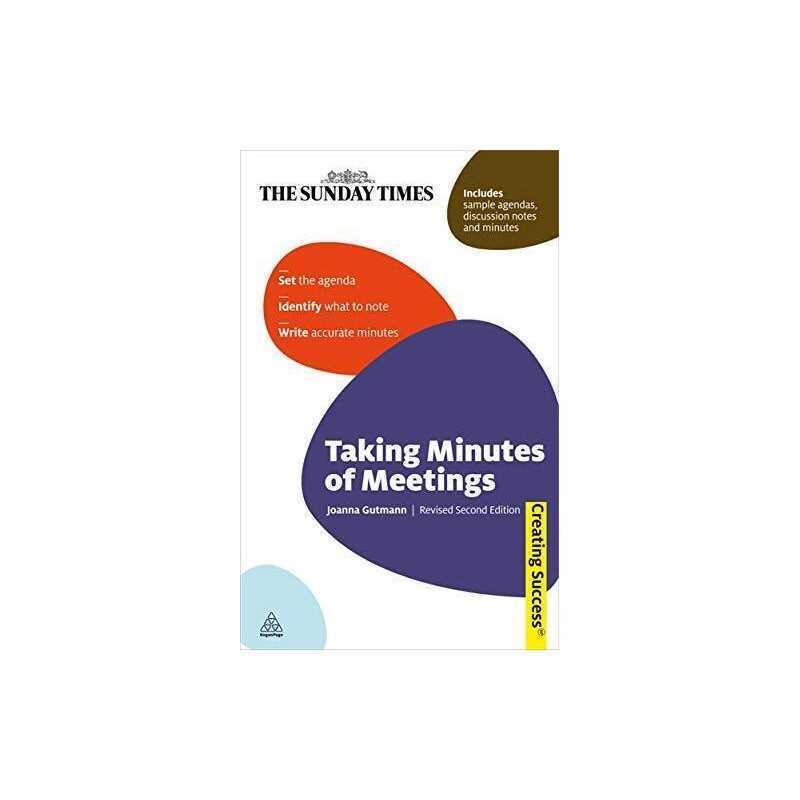 Taking Minutes of Meetings (Creating Success) by Gutmann, Joanna Paperback Book