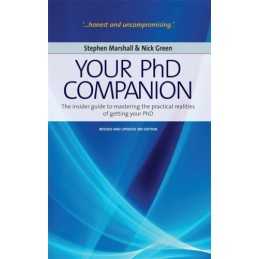 Your PhD Companion: 3rd edition by Marshall, Stephen Paperback Book