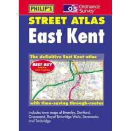 Philips Street Atlas: East Kent Spiral bound Book