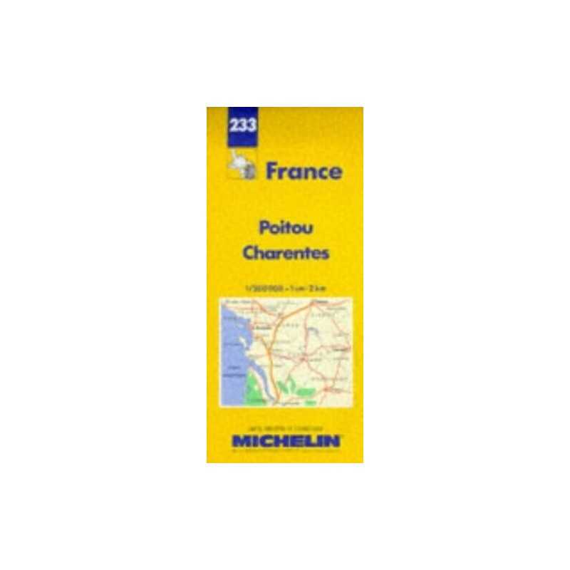 Poitou-Charentes: No.233 (Michelin Maps) by Pneu Michelin Sheet map, folded The