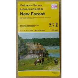 New Forest (Sheet 22) (Outdoor Leisure M... by Ordnance Survey Sheet map, folded