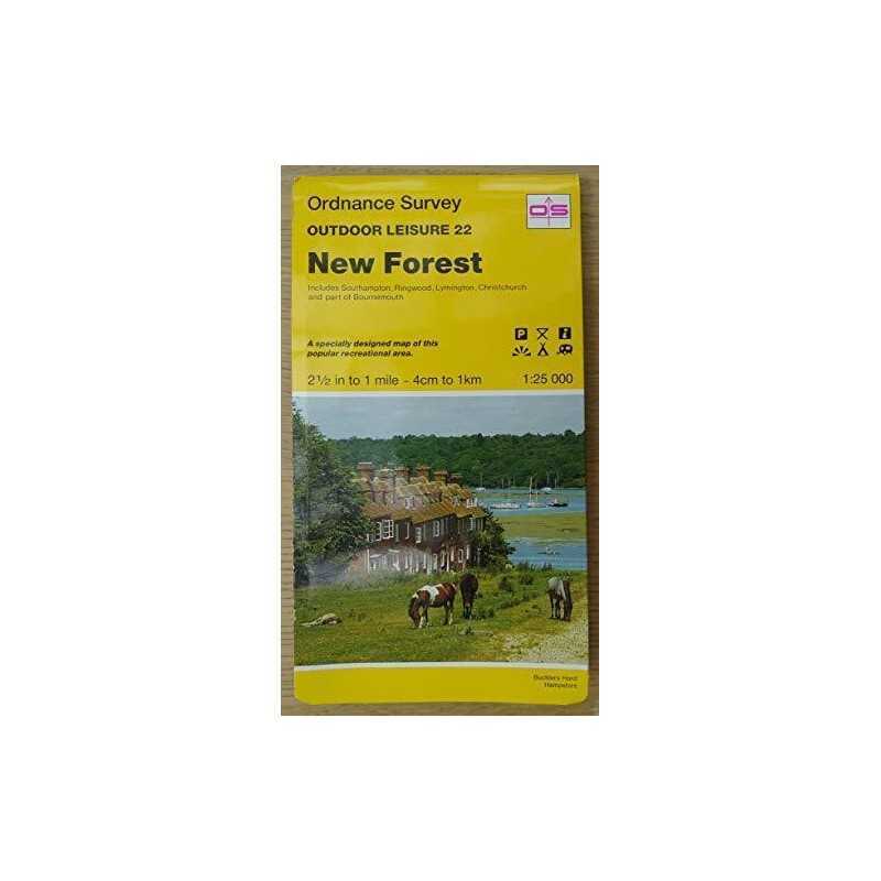 New Forest (Sheet 22) (Outdoor Leisure M... by Ordnance Survey Sheet map, folded