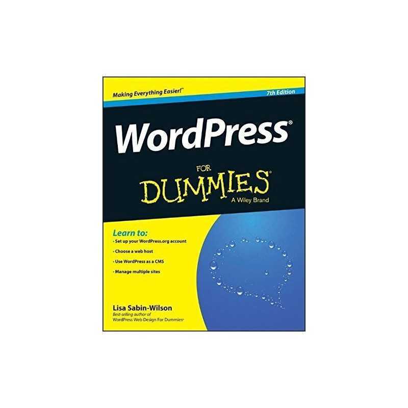 WordPress For Dummies by Sabin?Wilson, Lisa Book