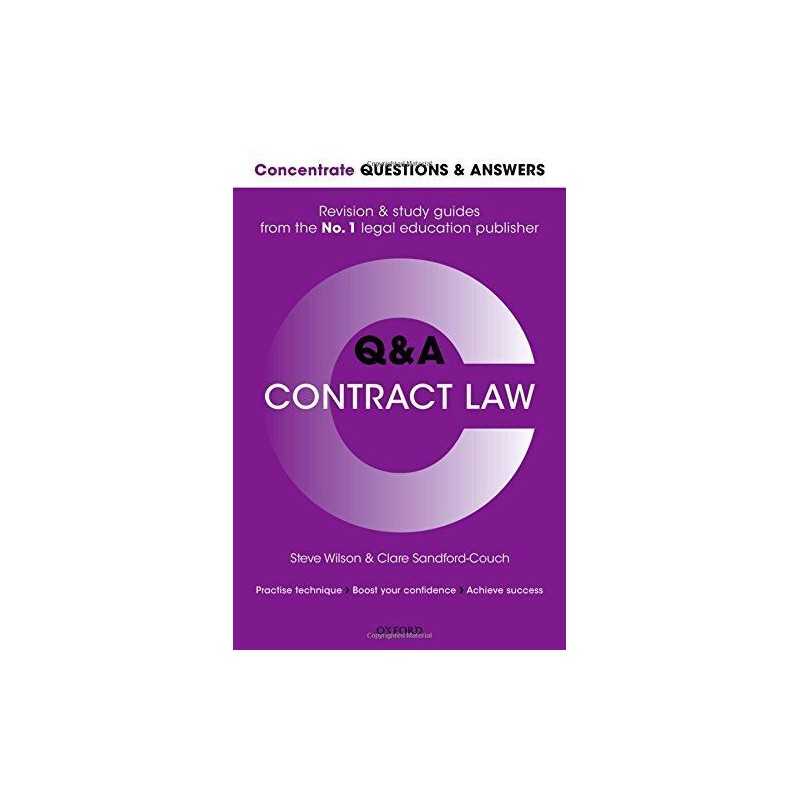 Concentrate Questions and Answers Contract Law: Law Q... by Sandford-Couch, Clar