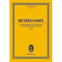 Midsummer Nights Dream Overture, Op.21. Miniature Score Book  Fast