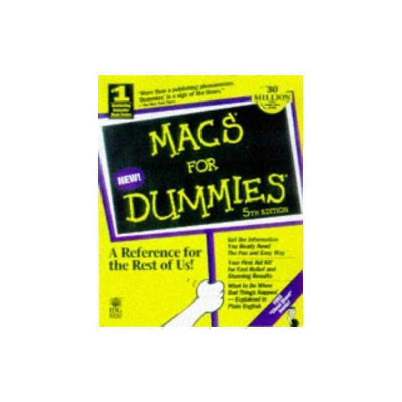 Macs For Dummies by Pogue Paperback Book