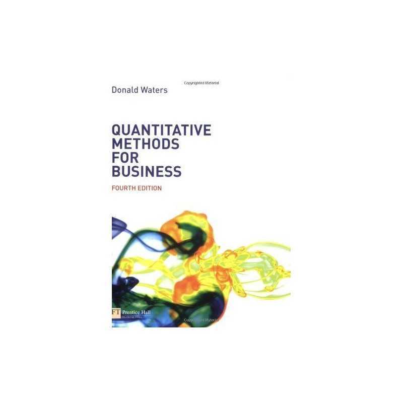 Quantitative Methods for Business by Waters, Mr Donald Paperback Book