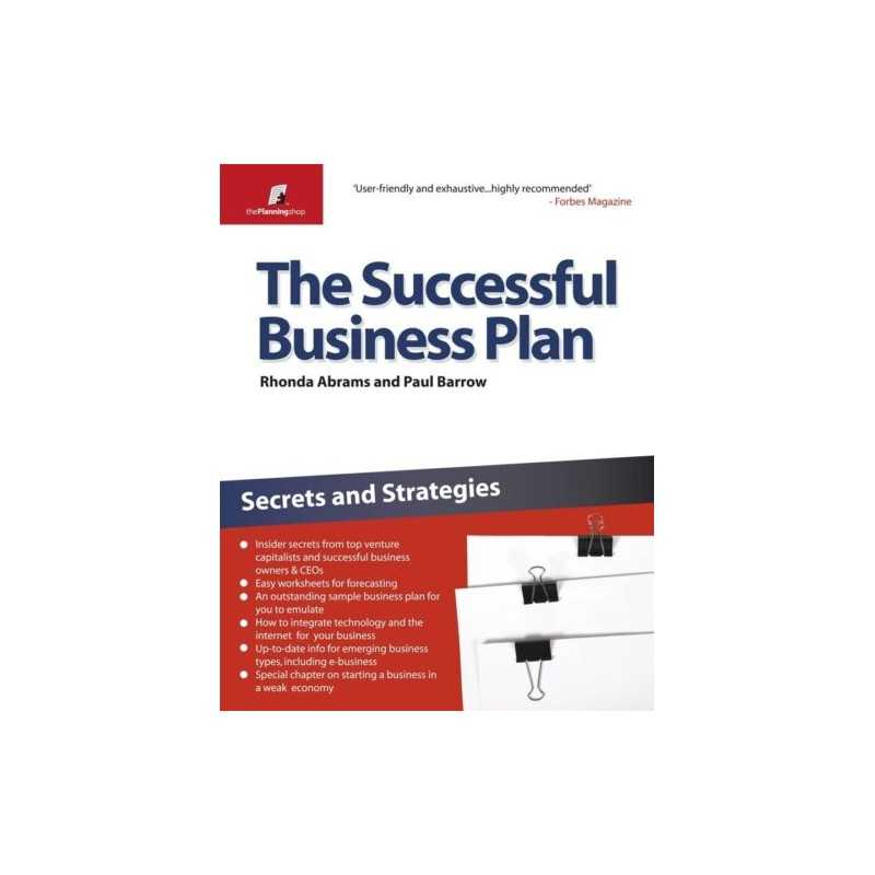 The Successful Business Plan: Secrets and Strategie... by Barrow, Paul Paperback