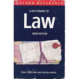 A Dictionary of Law (Oxford Paperback Reference) Paperback Book  Fast