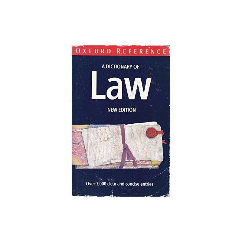A Dictionary of Law (Oxford Paperback Reference) Paperback Book  Fast