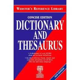 Websters Dictionary and Thesaurus by Kolektif Paperback Book