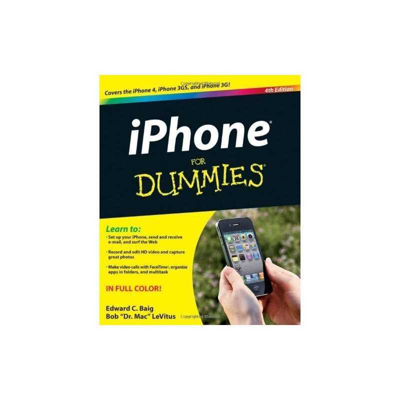 iPhone For Dummies by LeVitus, Bob Paperback Book