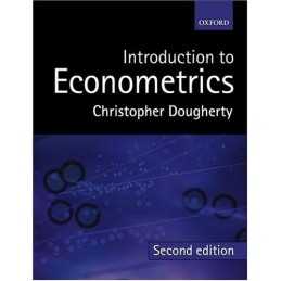 Introduction to Econometrics, 2nd Ed. by Dougherty, Christopher Paperback Book