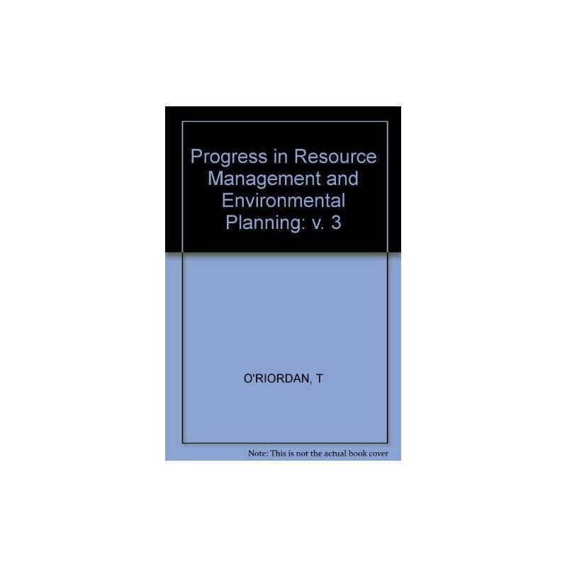 Progress in Resource Management and En..., O?RIORDAN, T