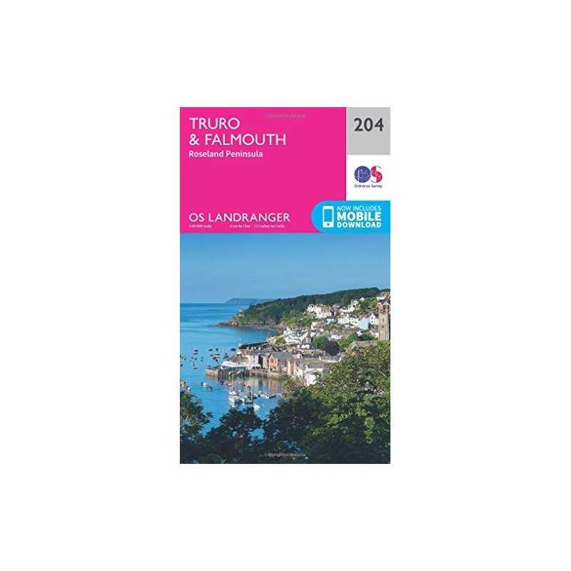 Landranger (204) Truro & Falmouth, Roseland Peninsula (OS ... by Ordnance Survey