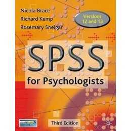 SPSS for Psychologists: A Guide to Data Analys... by Snelgar, Rosemary Paperback