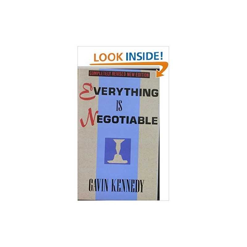 Everything is Negotiable by Kennedy, Gavin Hardback Book