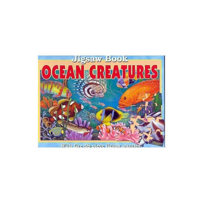 Ocean Creatures Jigsaw Book: Jigsaw Book with Five 48-... by Lee Krutop Hardback