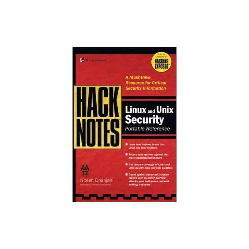 HackNotes Linux and Unix Security Portable Refe... by Dhanjani, Nitesh Paperback