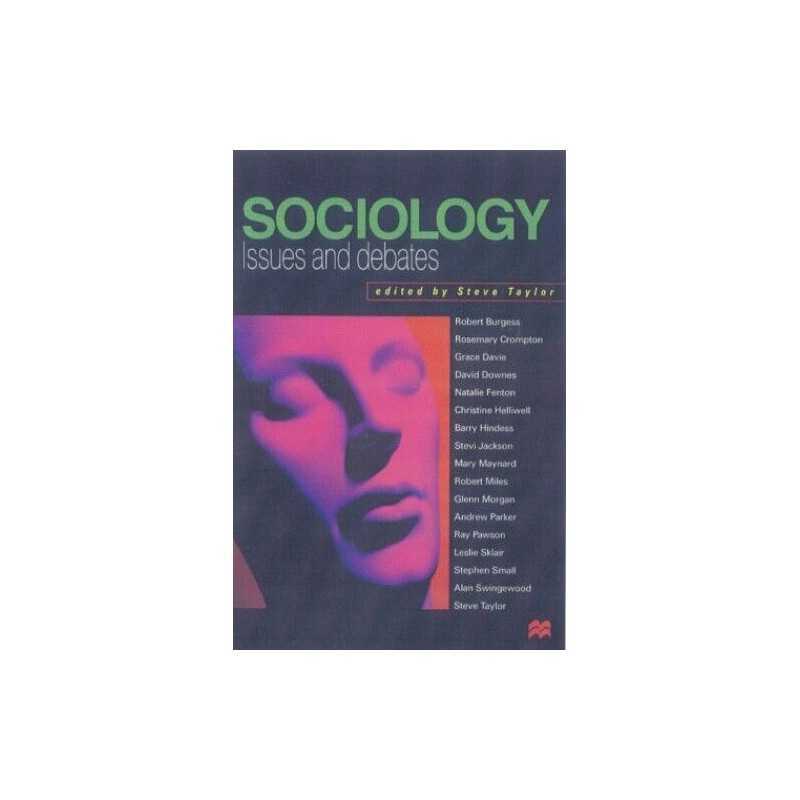 Sociology: Issues and Debates Paperback Book