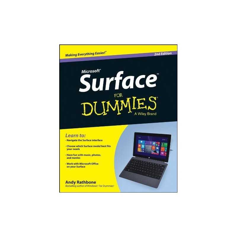 Surface For Dummies by Rathbone, Andy Book