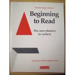 Beginning to Read: A Summary by Adams, Marilyn Jager Paperback Book