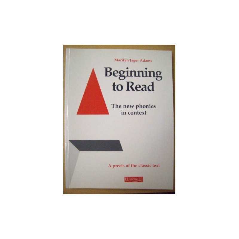 Beginning to Read: A Summary by Adams, Marilyn Jager Paperback Book