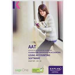 Using Accounting Software - Study Text by Kaplan Publishing Book  Fast