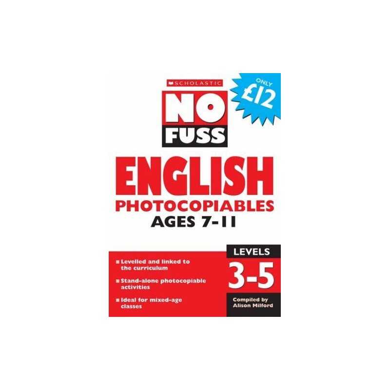 English Photocopiables Ages 7-11 (No Fuss Photocopiables) by VARIOUS Paperback