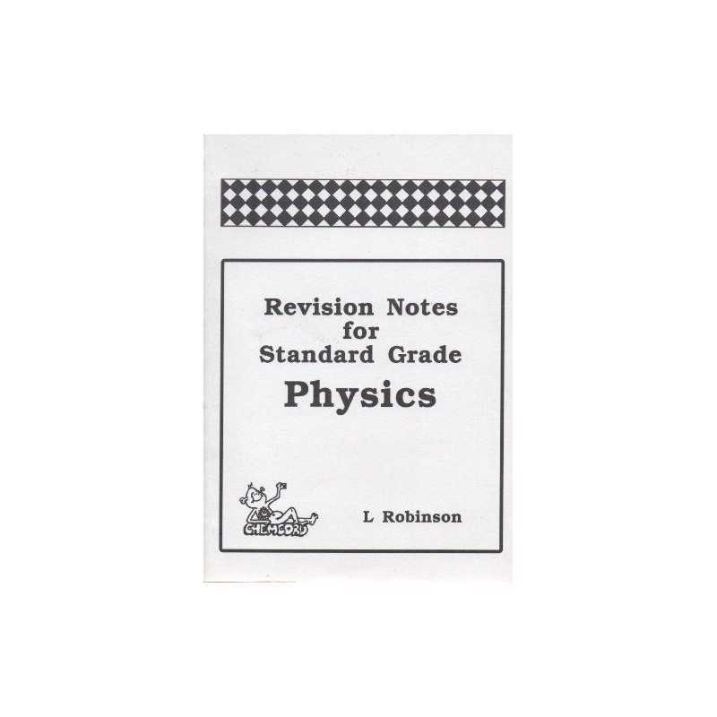 Revision Notes for Standard Grade Physics by Robinson, L. Paperback Book The