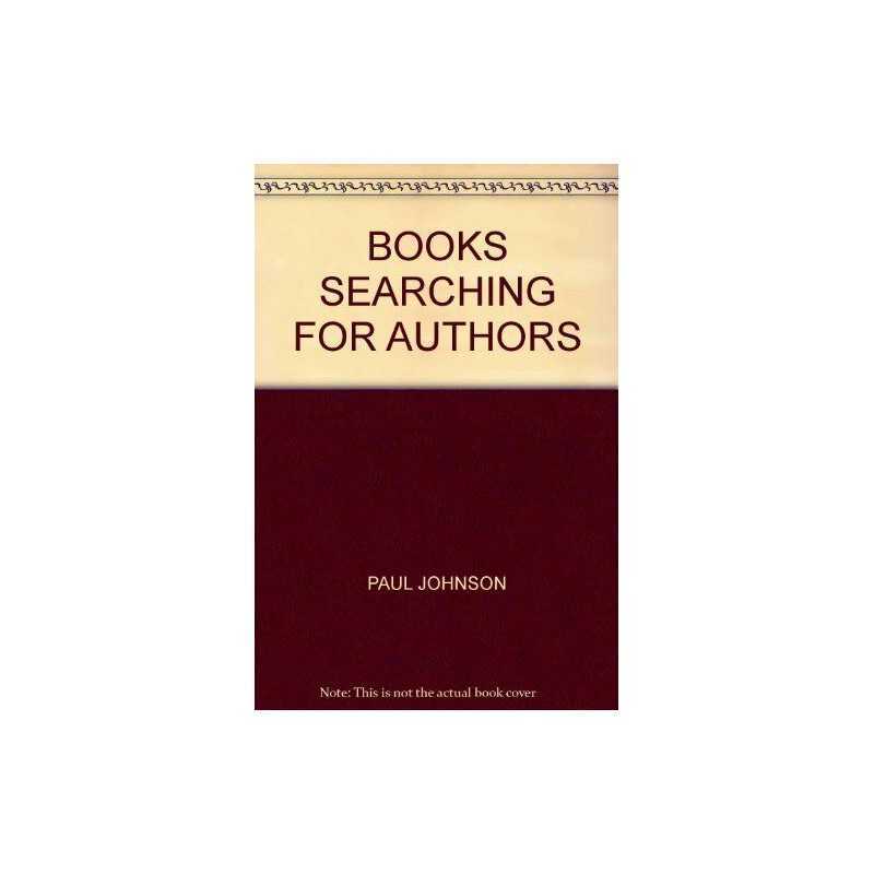 Book Searching For Authors, Johnson, Paul