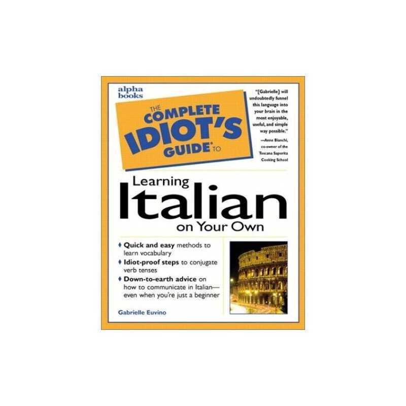 The Complete Idiots Guide to Learning Italian... by Euvino Counterpack - filled