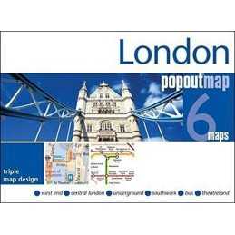 London Popout Map: 3 Popout Maps in one handy, pocket-size for... by PopOut Maps