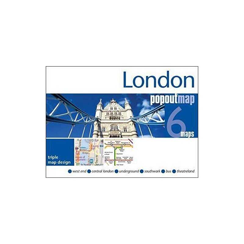 London Popout Map: 3 Popout Maps in one handy, pocket-size for... by PopOut Maps