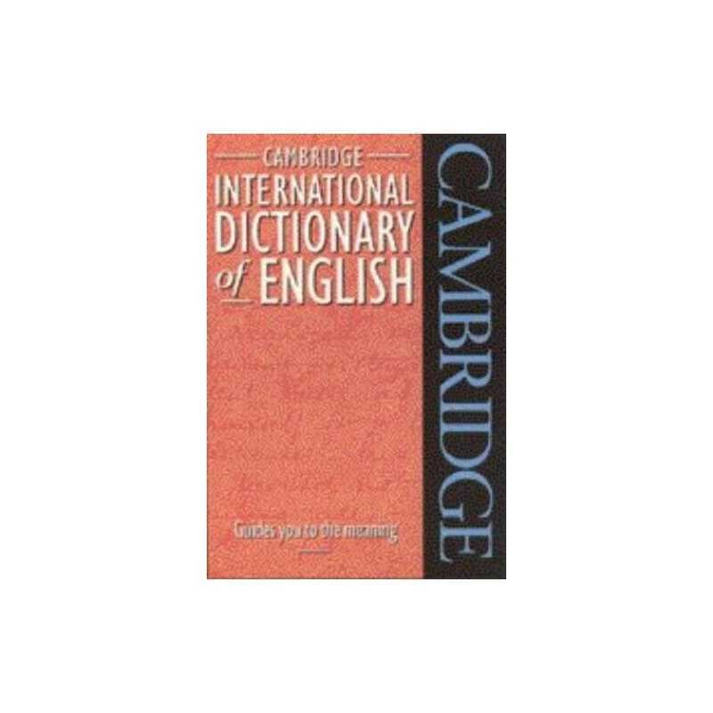 Cambridge International Dictionary of English Flexicover Paperback Book The