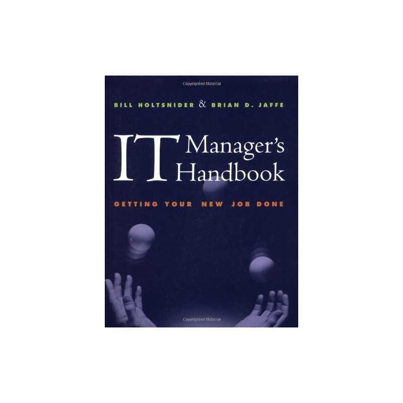 IT Managers Handbook: Getting Your New Job Done... by Jaffe, Brian D. Paperback