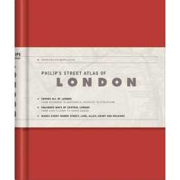 Philips Street Atlas of London: De Luxe Edition Red (Philips Stree... Hardback