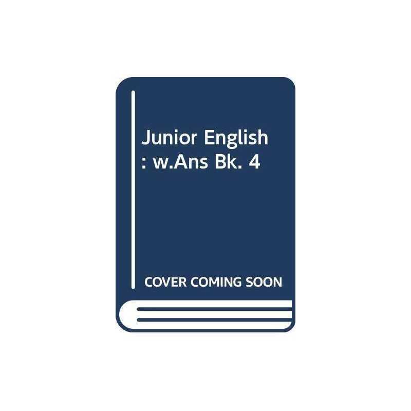 Junior English: With Answers Book 4 by Haydn Richards Paperback Book