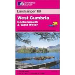 Landranger Map 89 West Cumbria, Cockermo... by Ordnance Survey Sheet map, folded