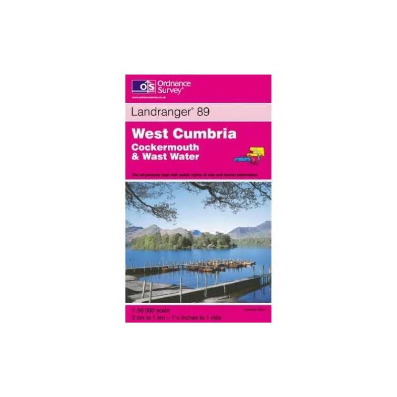Landranger Map 89 West Cumbria, Cockermo... by Ordnance Survey Sheet map, folded