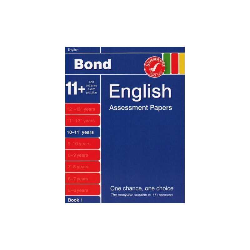 Bond Assessment Papers in English 10-11 years New ... by Sarah Lindsay Paperback