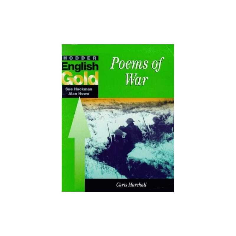Hodder English Gold: Poems Of War by Hackman, Sue Paperback Book  Fast