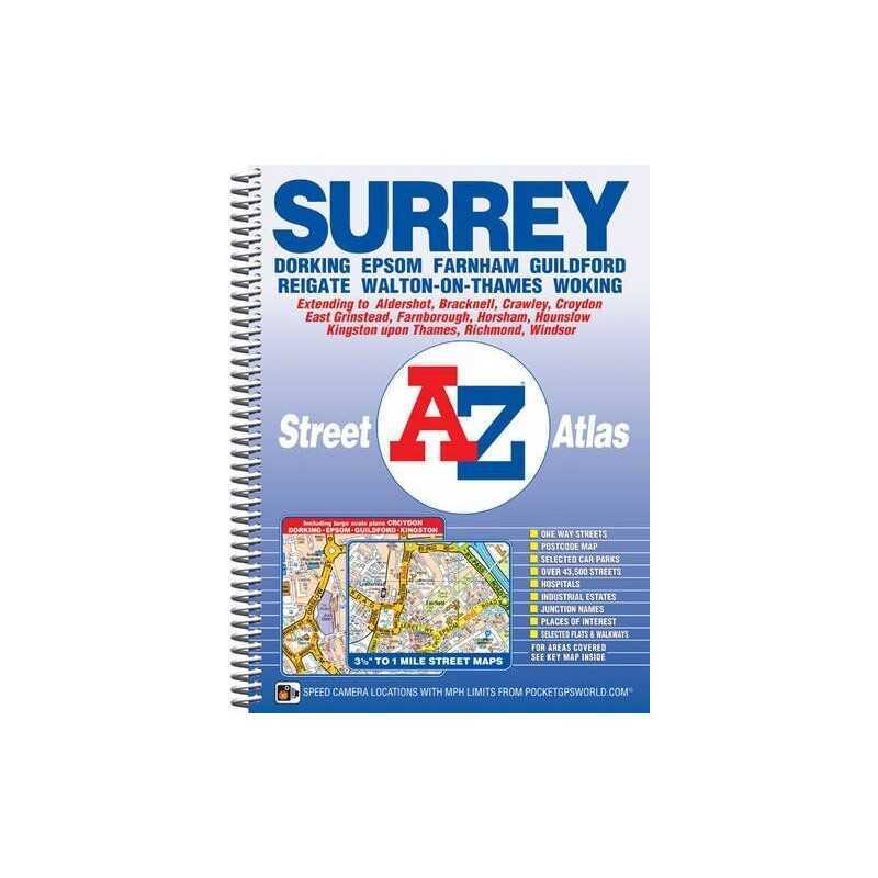 A-Z Surrey (Street Atlas) by Geographers A-Z Map Company Spiral bound Book The