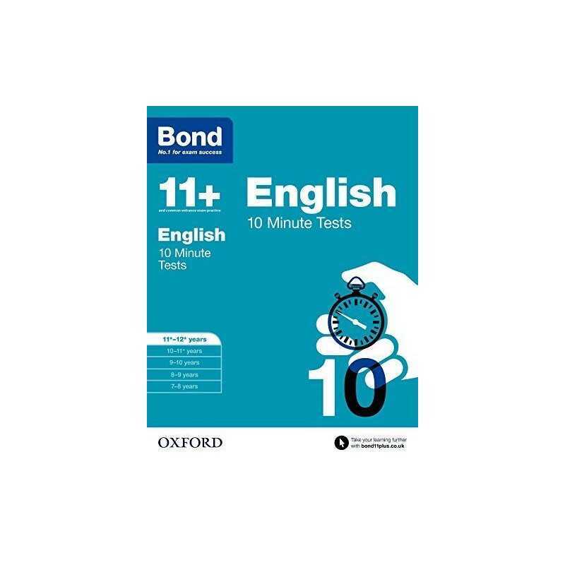 Bond 11+: English 10 Minute Tests: 11+-12+ years by Bond 11+ Book  Fast