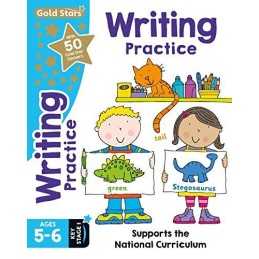 Gold Stars Writing Practice Ages 5-6 Key Stage 1: Supports th... by Nina Filipek